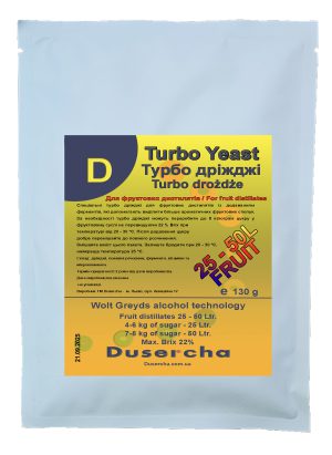 Турбо дріжджі для фруктових дистилятів Dusercha